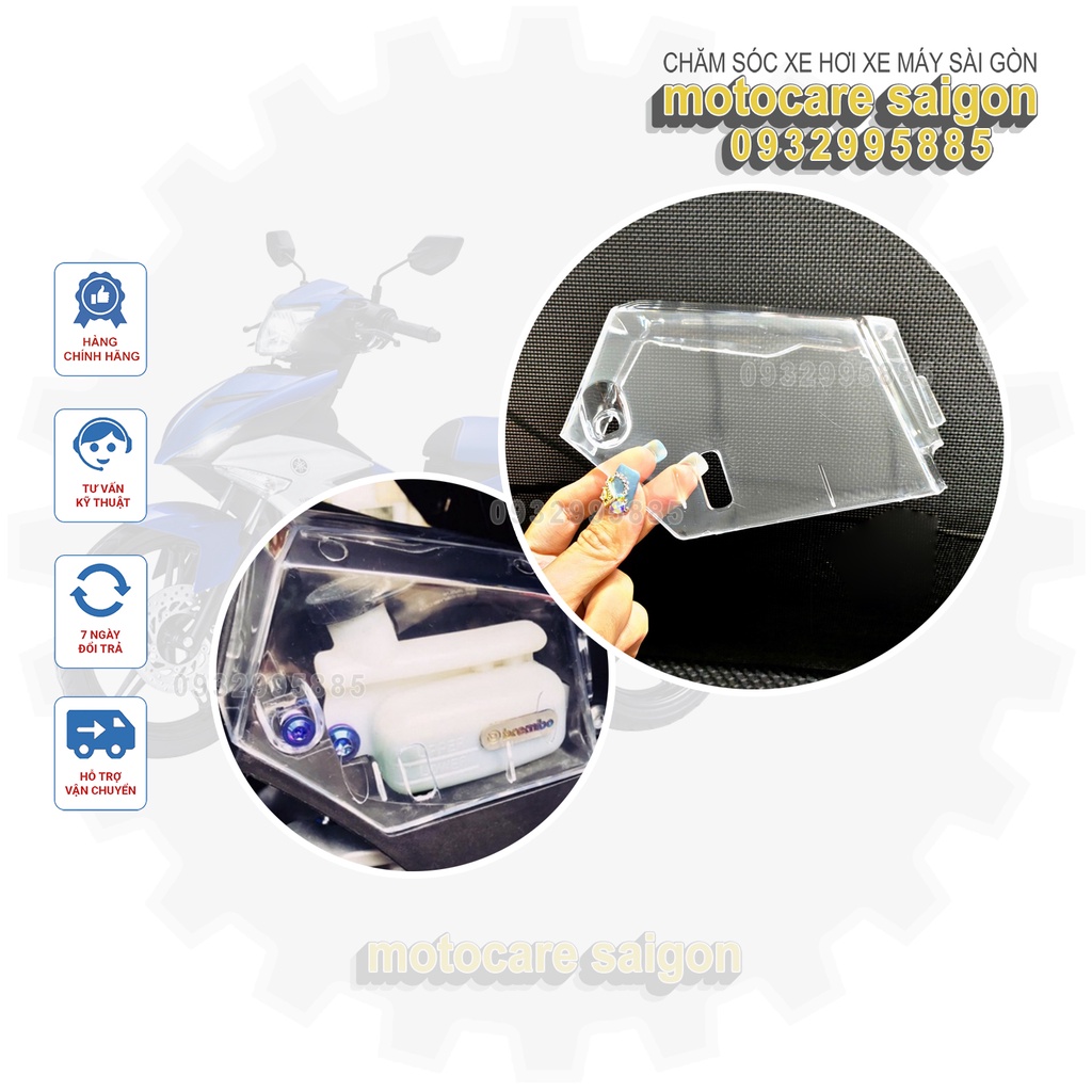 Nắp che nước làm mát trong suốt cho xe Vario, Airblade 2016