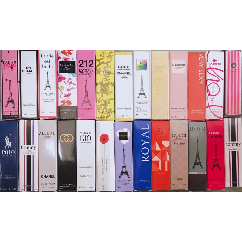 Nước hoa 3D mini 20ml được chọn mùi | Thế Giới Skin Care