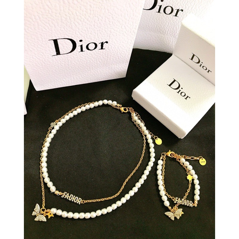 vòng cổ dior chocker vòng tay thương hiệu sang chảnh