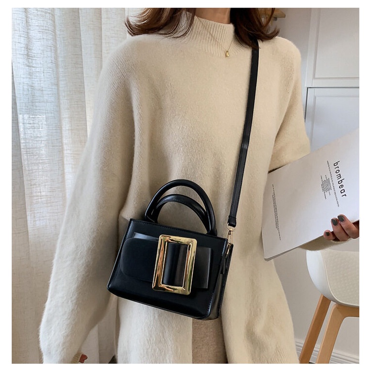 Túi đeo vai IELGY cỡ vuông nhỏ phong cách Hàn Quốc thời trang cho nữ