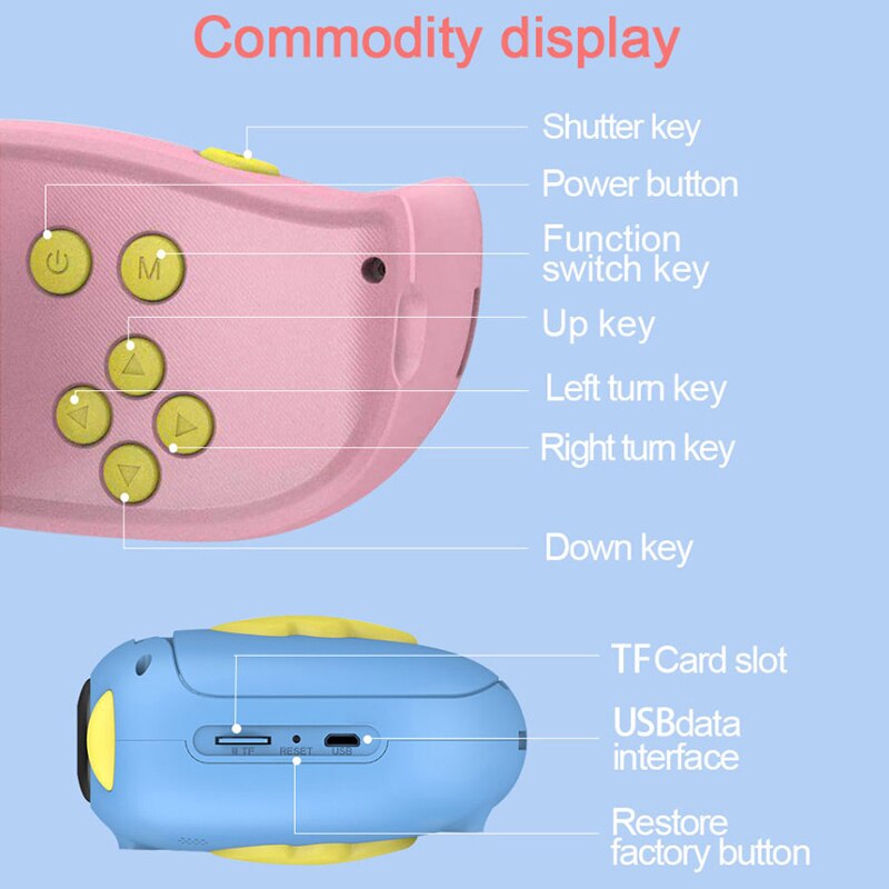Máy Ảnh Kỹ Thuật Số Mini 2 Inch Hd 1080p Cho Bé | BigBuy360 - bigbuy360.vn