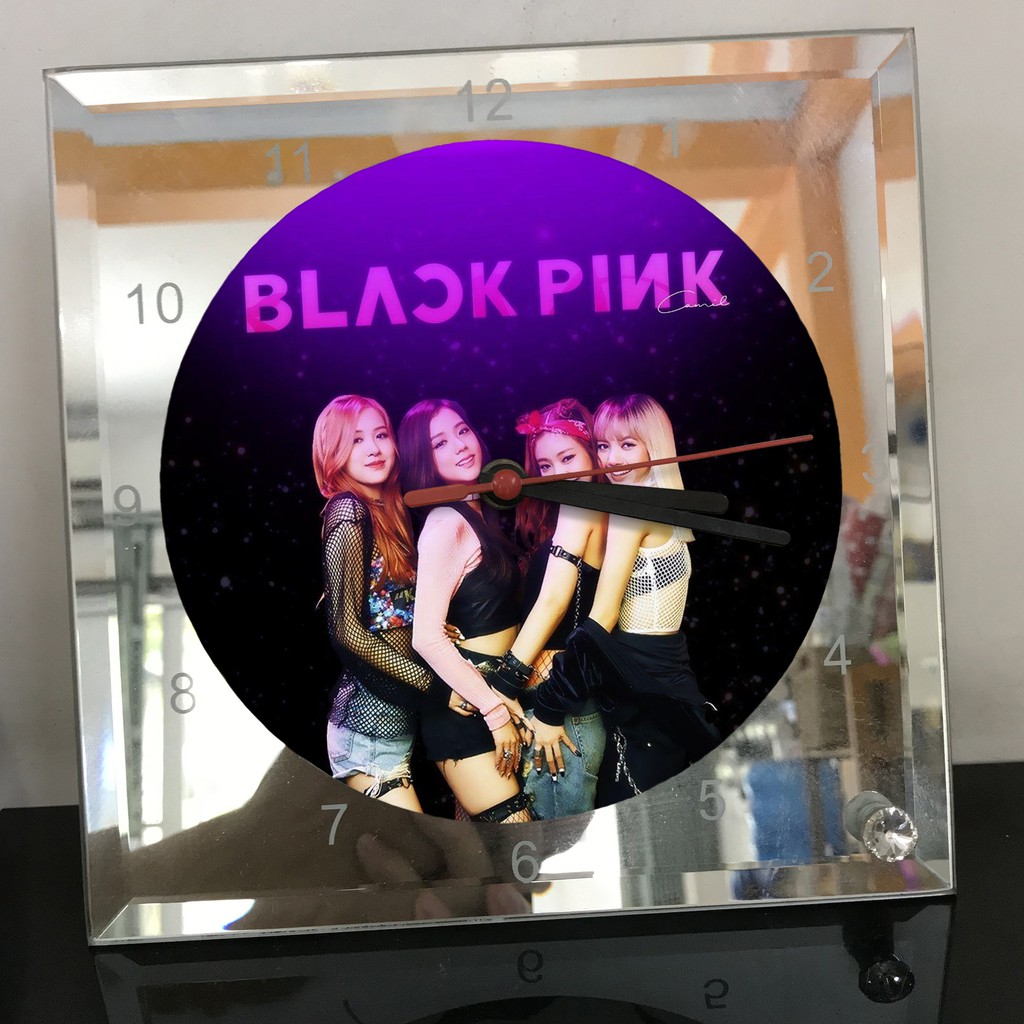 Đồng Hồ để bàn in hình Nhóm Nhạc BlackPink - Nhận in hình lên đồng hồ theo yêu cầu - Sky21