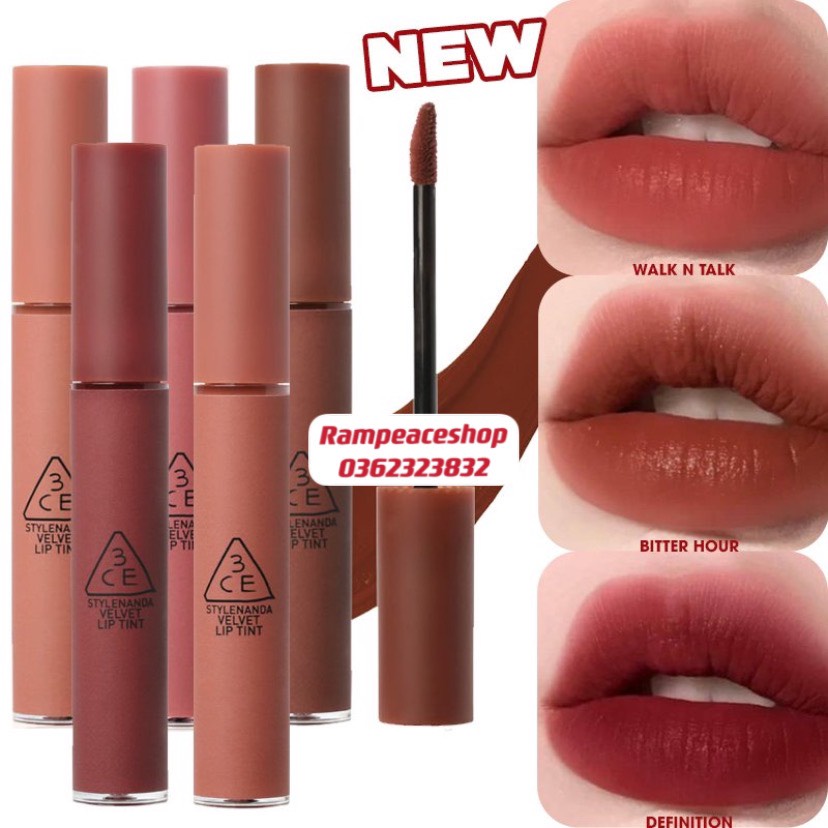 Son Kem Lì 3CE Velvet Lip Tint Màu Mới