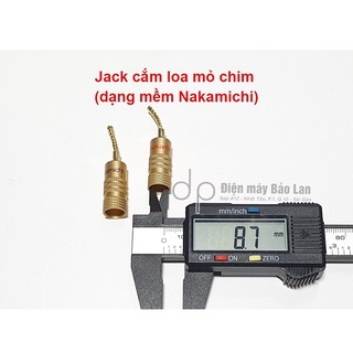 Jack Mỏ Chim, Jack Cắm Loa Mỏ Chim Mềm Nakamichi (2 Cái)