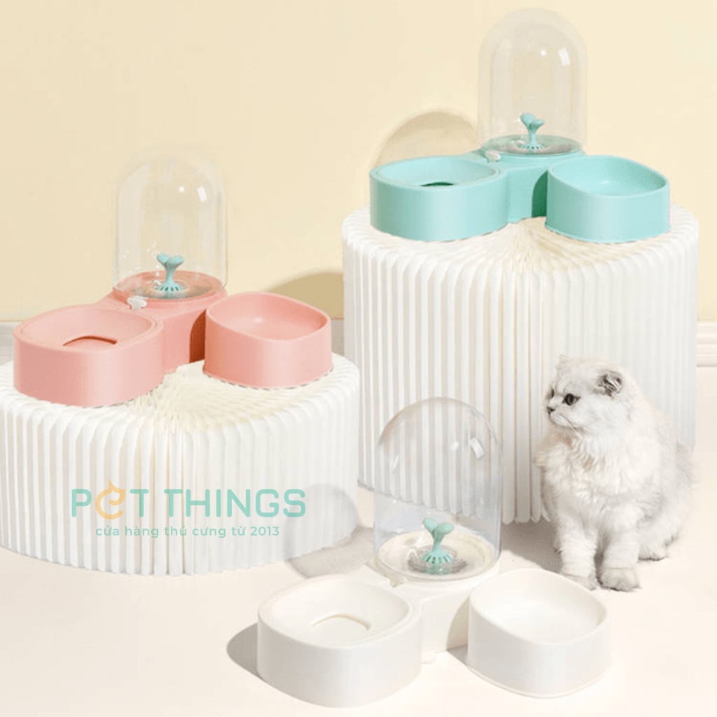 Pakeway Bộ chén Ăn bình Uống Măng Cụt 2L cho thú cưng chó mèo Mangosteen