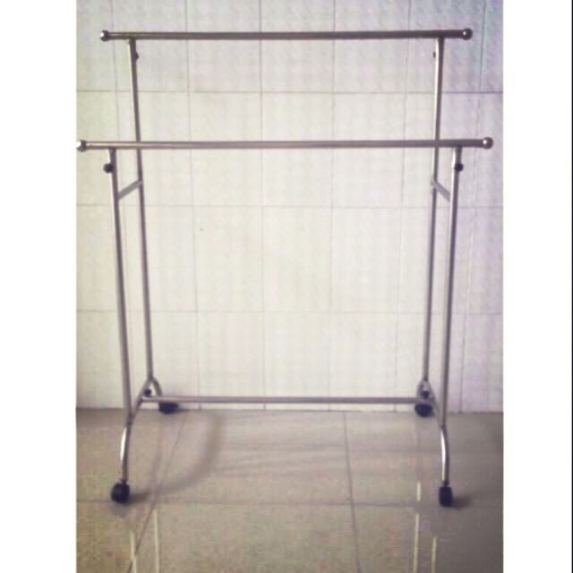 Sào phơi 2 tầng có bánh xe