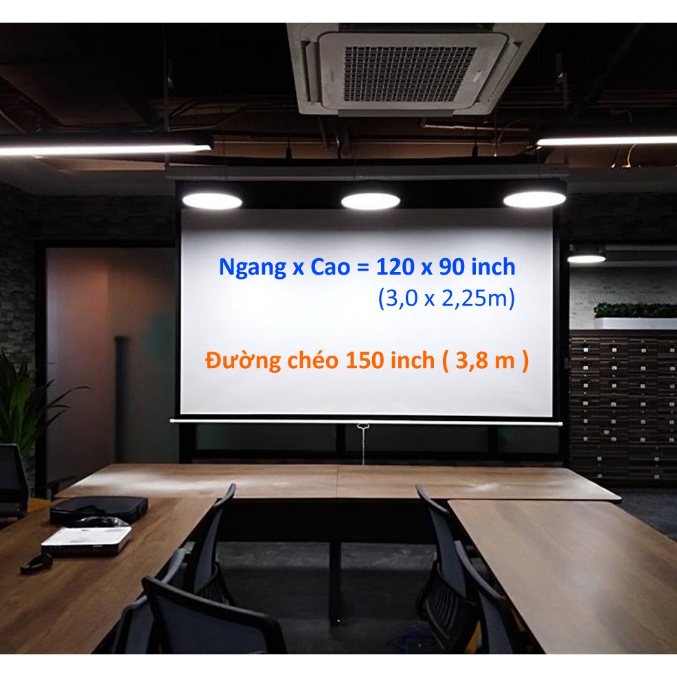 Màn Chiếu Treo Tường Kéo Tay Da-lite 150 inch