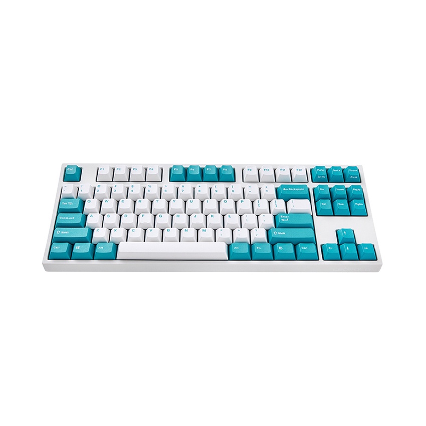 Bàn Phím Cơ Chơi Game Máy Tính Có Dây - Leopold FC750R PD White Mint - Hàng Chính Hãng