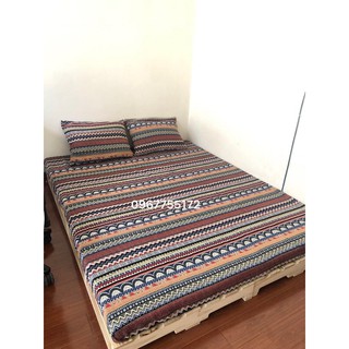 Sét ga giường và vỏ gối vải thổ cẩm