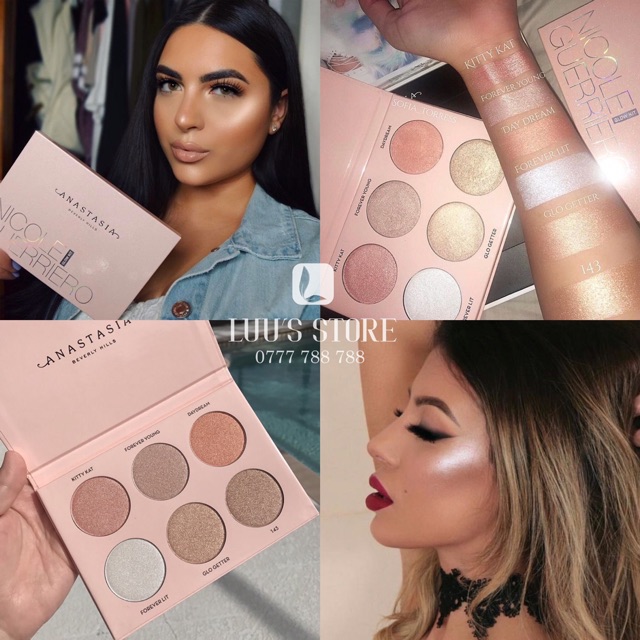 Bảng Phấn Bắt Sáng Anastasia Beverly Hills Nicole Guerriero Glow Kit