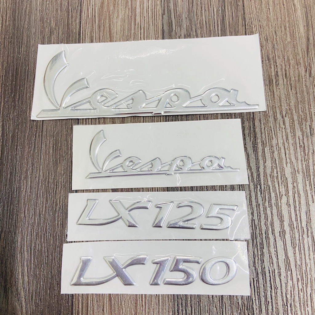 [CHUYÊN TEM] TEM DÁN TRANG TRÍ XE VESPA LX 125. VESPA LX150 NỔI CAO CẤP NHƯ TEM ZIN TRỌN BỘ (MÀU BẠC
