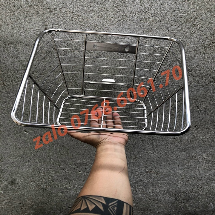 HÀNG HÓT MỚI VỀ rổ xe máy chất lượng cao dành cho xe wave lớn, wave alpha, wave rs, wave s100 sọc ngang