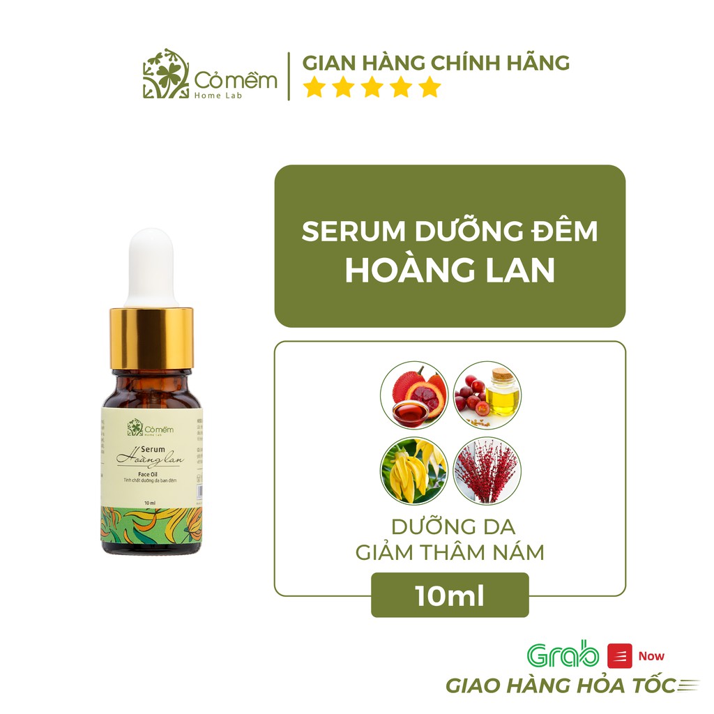 Serum Hoàng Lan Giảm Thâm Mụn Ngăn Ngừa Nám Da Cỏ Mềm 10ml