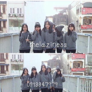 Hoodie chui xám đậm