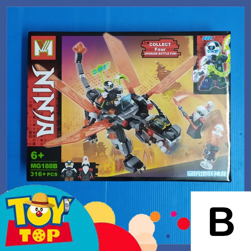 Đồ chơi lắp ráp ghép ninjago các mẫu rồng máy mạng cyber chiến đấu bản mini rút gọn xếp hình MG188
