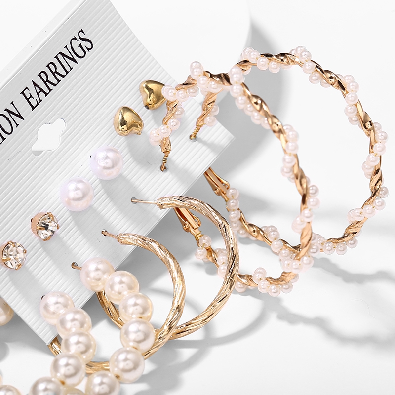 Bông Tai Tua Rua Ngọc Trai Thời Trang Cho Nữ 16 Kiểu Hishop