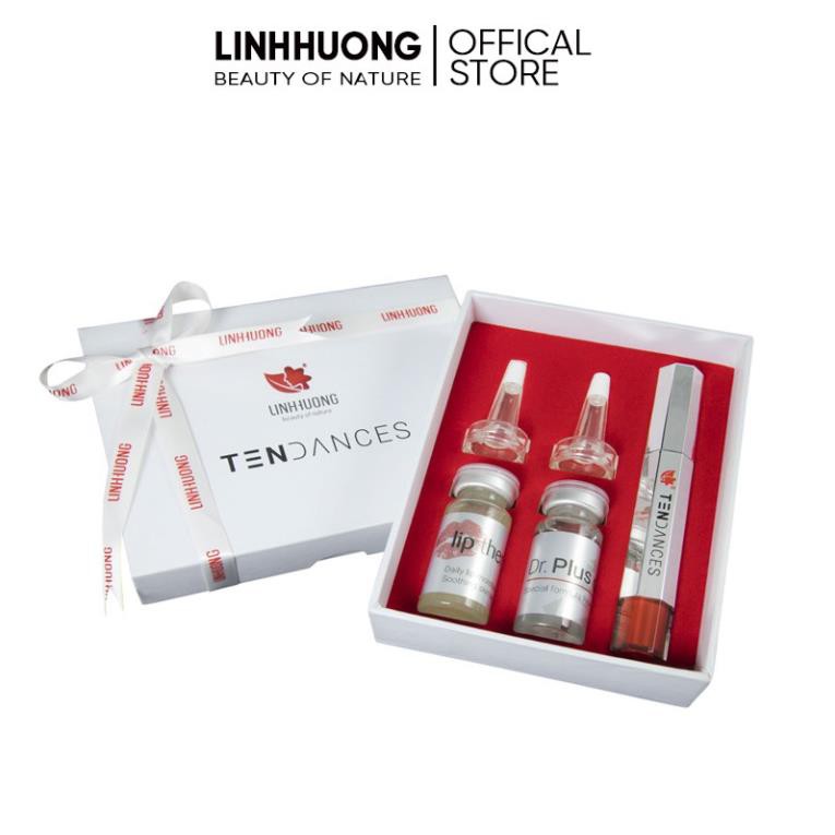 Bộ Serum tẩy da chết môi Tendances Tặng son kem lì không trôi Linh Hương