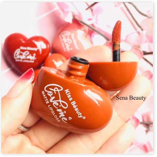 [Mã giảm giá shop] (SKTT) Son Kem Tint Kiss Beauty Trái Tim For Valentine