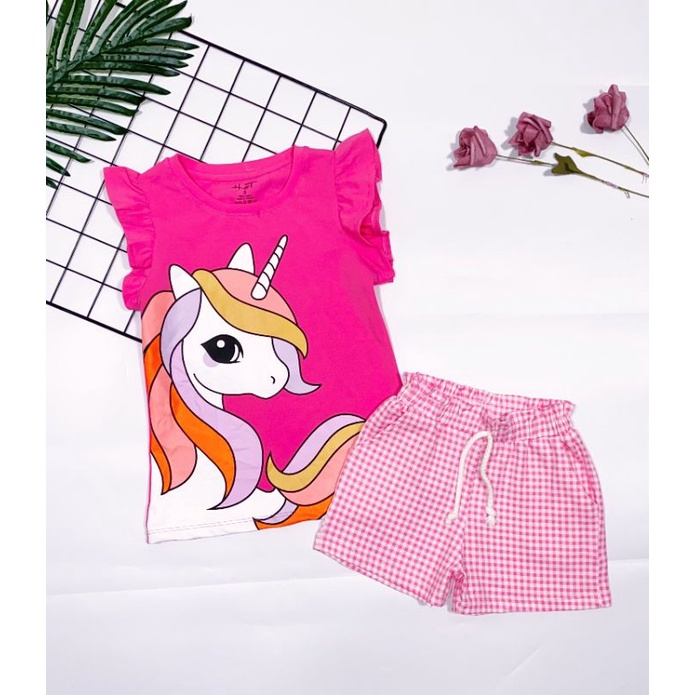 Đồ Bộ quần áo hình ngựa little Pony  vải thun cotton 4 chiều mềm mát