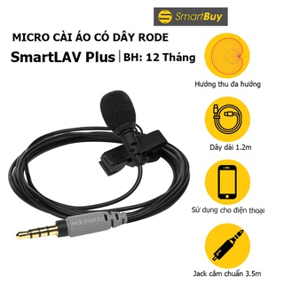 Micro cài áo Rode SmartLAV Plus cho điện thoại - Hàng chính hãng