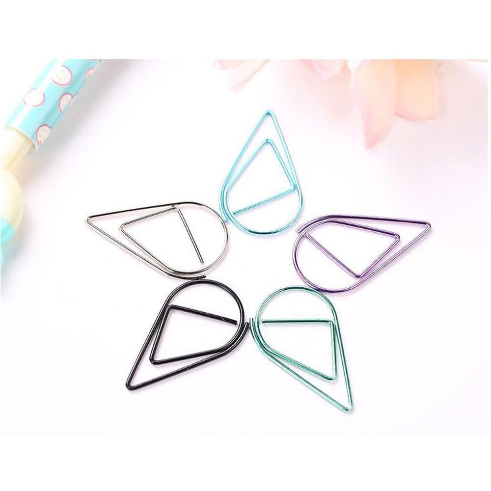 Layor1 Kẹp Giấy Học Sinh Hình Giọt Nước Dễ Thương