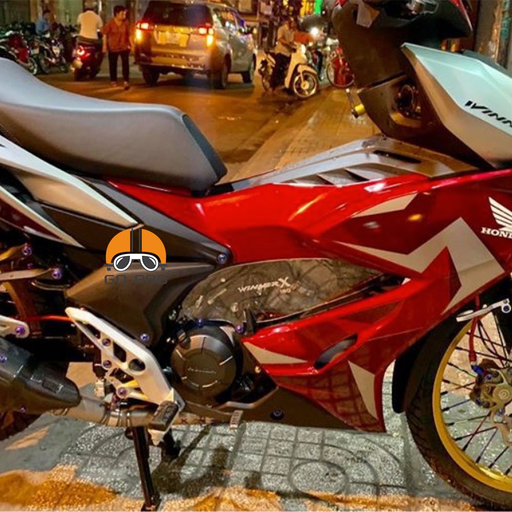 [CHÍNH HÃNG] Bộ Ốp Sườn Honda Winner X Mica Trong Suốt VT80