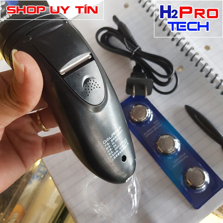 Máy cạo râu 3 lưỡi Daling DL-9003A 2021 H2Pro đa năng 2 trong 1 cạo râu-cạo viền sạch-êm-thoải mái