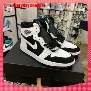 Giày jordan cổ cao thể thao nam nữ, giày jd1 hight panda trắng đen thời trang hàng đẹp full box bill