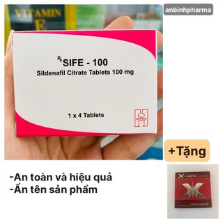 TĂNG CƯỜNG SINH LÝ NAM SIFE-100MG HỘP 4viên [Che tên]+Quà khi mua 2H