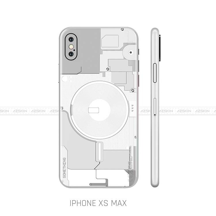 Miếng Dán Skin Nothing/Something Trắng Cho Mọi IPhone | Chất Liệu Film Chính Hãng, Bền Màu, Dán Full Lưng Viền Máy