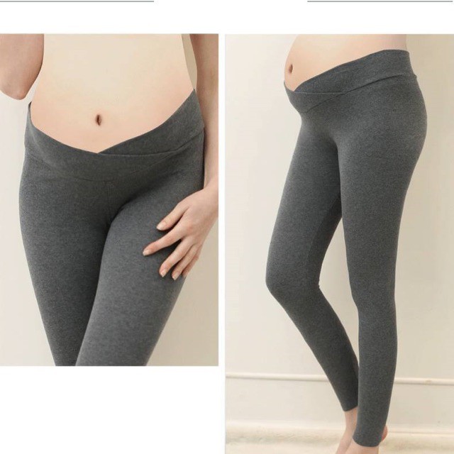 Quần legging bầu UNI cạp chéo