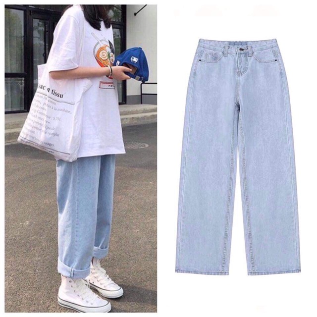 Baggy Ống Rộng Jeans Dáng Dài | WebRaoVat - webraovat.net.vn