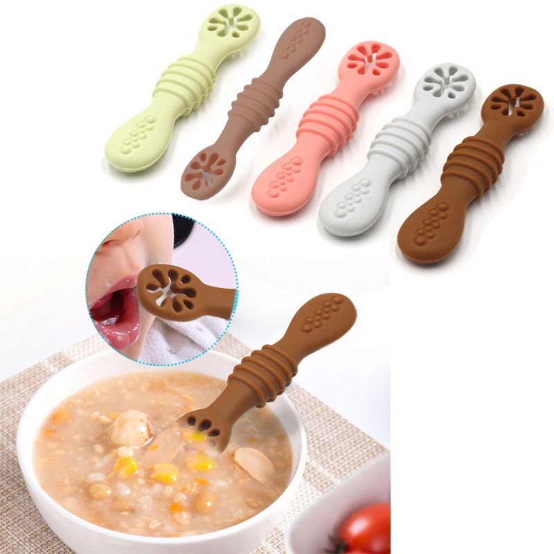 Muỗng Silicone Tập Ăn Dặm Có Đèn Led Cho Bé
