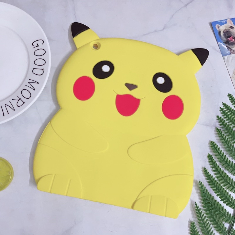 Vỏ Ốp iPad 2/3/4 Silicon Dẻo Hoạt Hình Pikachu Stitch Ngộ Nghĩnh