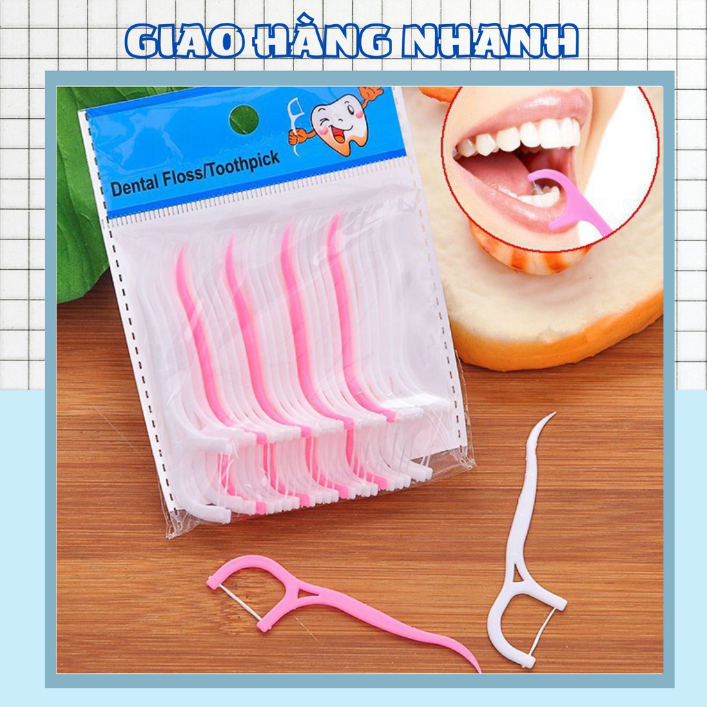 (GIÁ SALE )⚡⚡⚡ SET 25 CHIẾC CHỈ NHA KHOA SIÊU MỎNG 1615