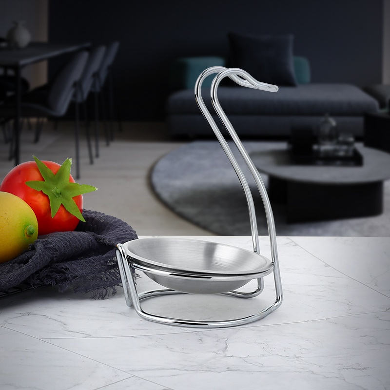 Giá giữ muôi canh KATELV thép không gỉ kiểu dáng thiên nga có tô tháo rời được tiện lợi