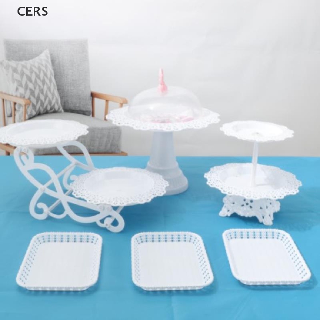 Set 1 / 2 Giá Đỡ Bánh Cupcake / Snack / Trái Cây Ba Tầng Sáng Tạo