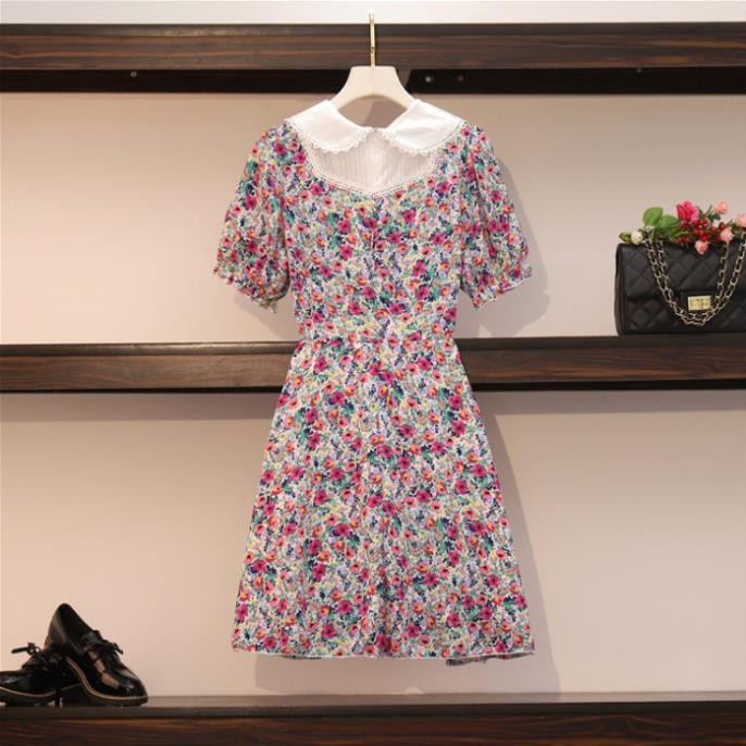 🌸Hàng Order🌸 Váy Hoa Bigsize Cổ Bèo Trắng Tiểu Thư Sang Chảnh🌸Hàng Quảng Châu | BigBuy360 - bigbuy360.vn