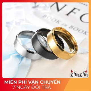 Nhẫn Nam Nữ Titan Trơn Không Họa Tiết