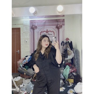 Pijama Lụa Đen Bigsize