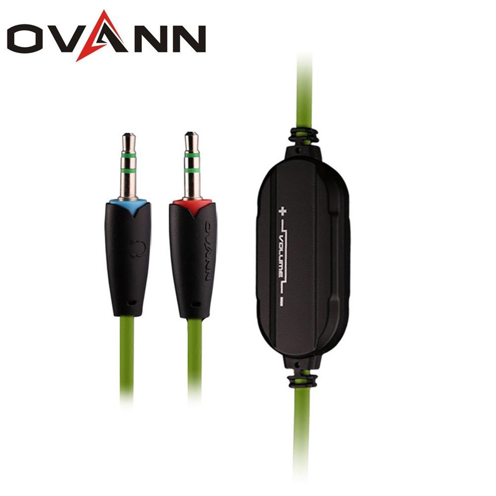 Tai nghe chụp tai kèm Mic Ovann X1 Gaming (Đen phối Xanh) + Tặng đèn Led USB