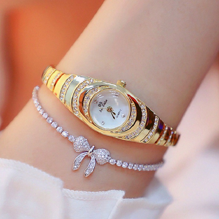 [Hàng Chính Hãng] Đồng Hồ Nữ BS Bee Sister Mặt Nhỏ Xinh Có Đính Đá Ở Dây | BigBuy360 - bigbuy360.vn