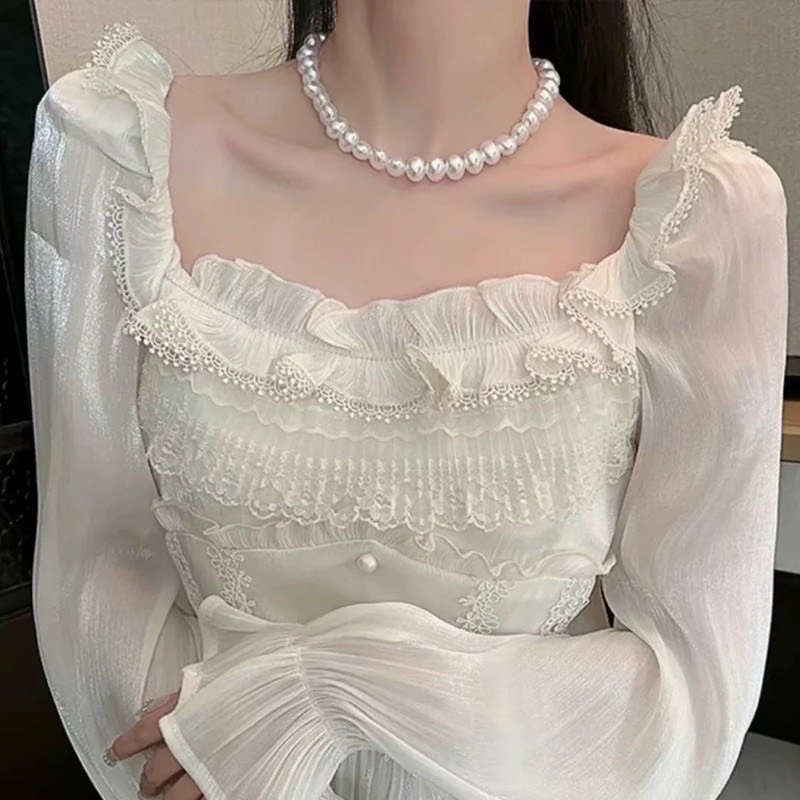 Vòng cổ nữ hạt cườm sang trọng VCF444