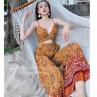 Set đồ Thổ Cẩm Boho tặng cài tóc