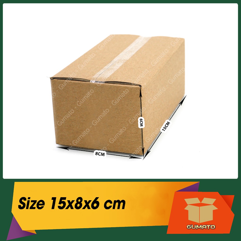 Size 15X8X6 Cm, Hộp Giấy Thùng Carton Gói Hàng Tại Gumato (Mã Số P27)