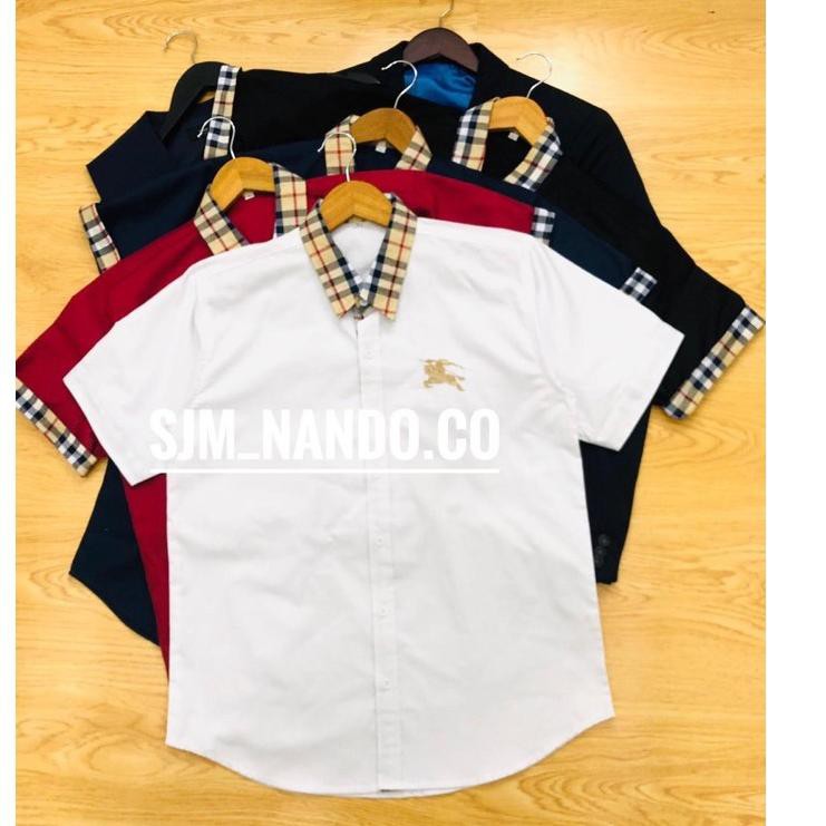 Áo Sơ Mi Burberry Chất Liệu Cotton Cao Cấp Cho Nam Size S / M L Xl Xxl 3xl