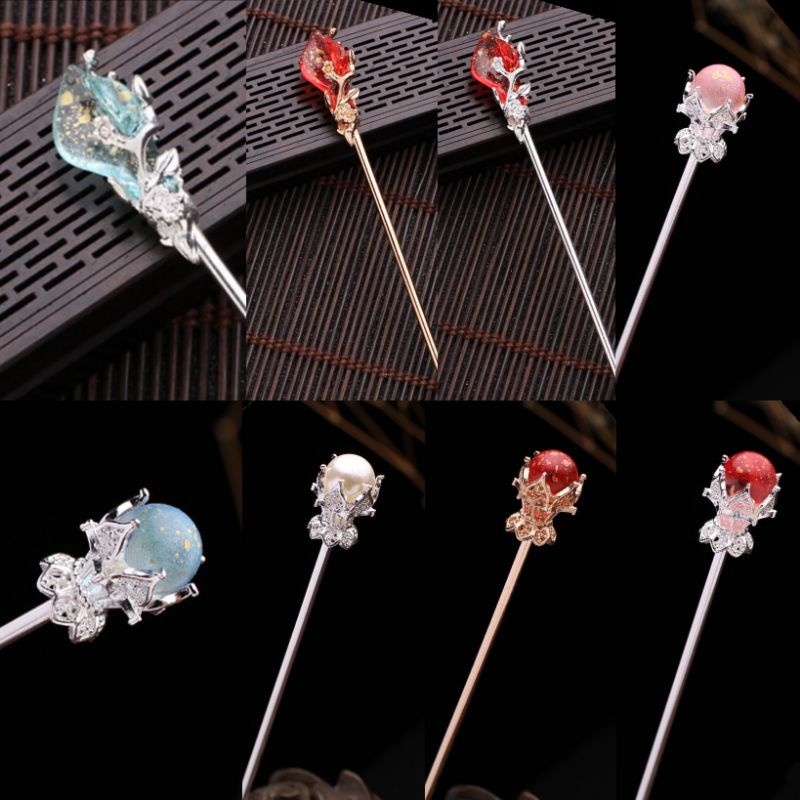 Trâm cài, búi tóc phong cách Trung Hoa cổ điển