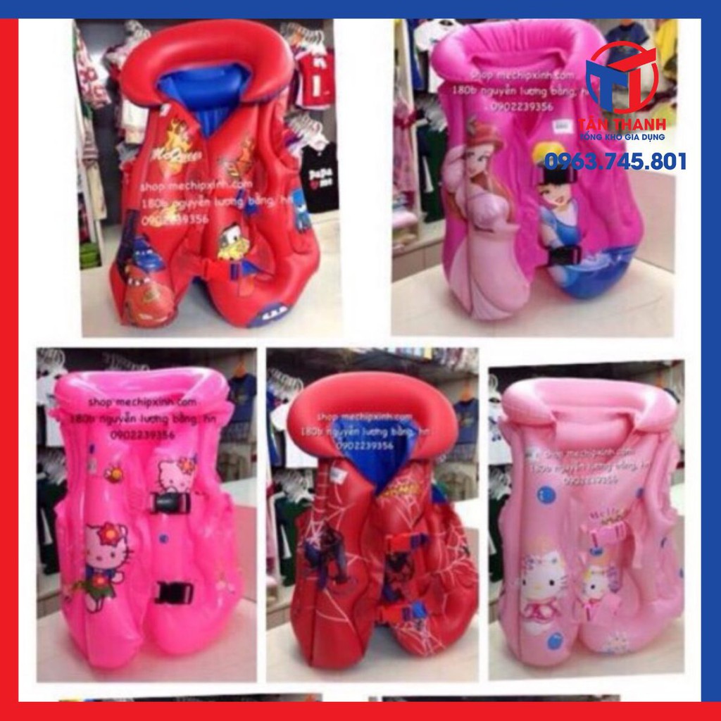Áo phao bơi hoạt hình cho bé.