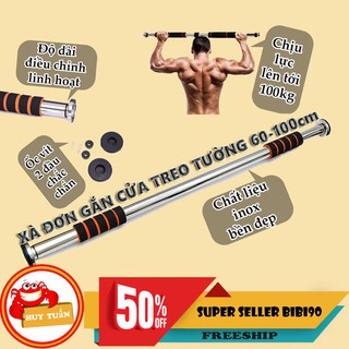 [ Sale ] Xà đơn gắn cửa hoặc treo tường 60-100 cm
