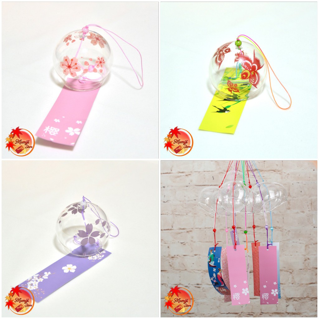 Chuông gió Furin Thủy Tinh Nhật Bản [20 MẪU] Cầu May mắn Aoba A